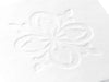 Custom Debossed Logo to Lid of White Gift Box from Foldabox USA