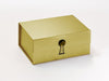 Gold A5 Deep Gift Box Featuring Smokey Quartz Gemstone Closure