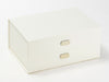 Example of Gold Slot Decal Labels Featured on Ivory Gift Box