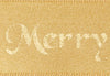 Gold Merry Christmas Satin Recycled Ribbon