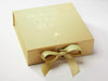 Gold Gift Box Example Featuring Gold Foil Logo to Lid