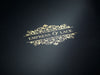 Gold Foil Custom Printed logo to Lid of Black Folding Gift Box