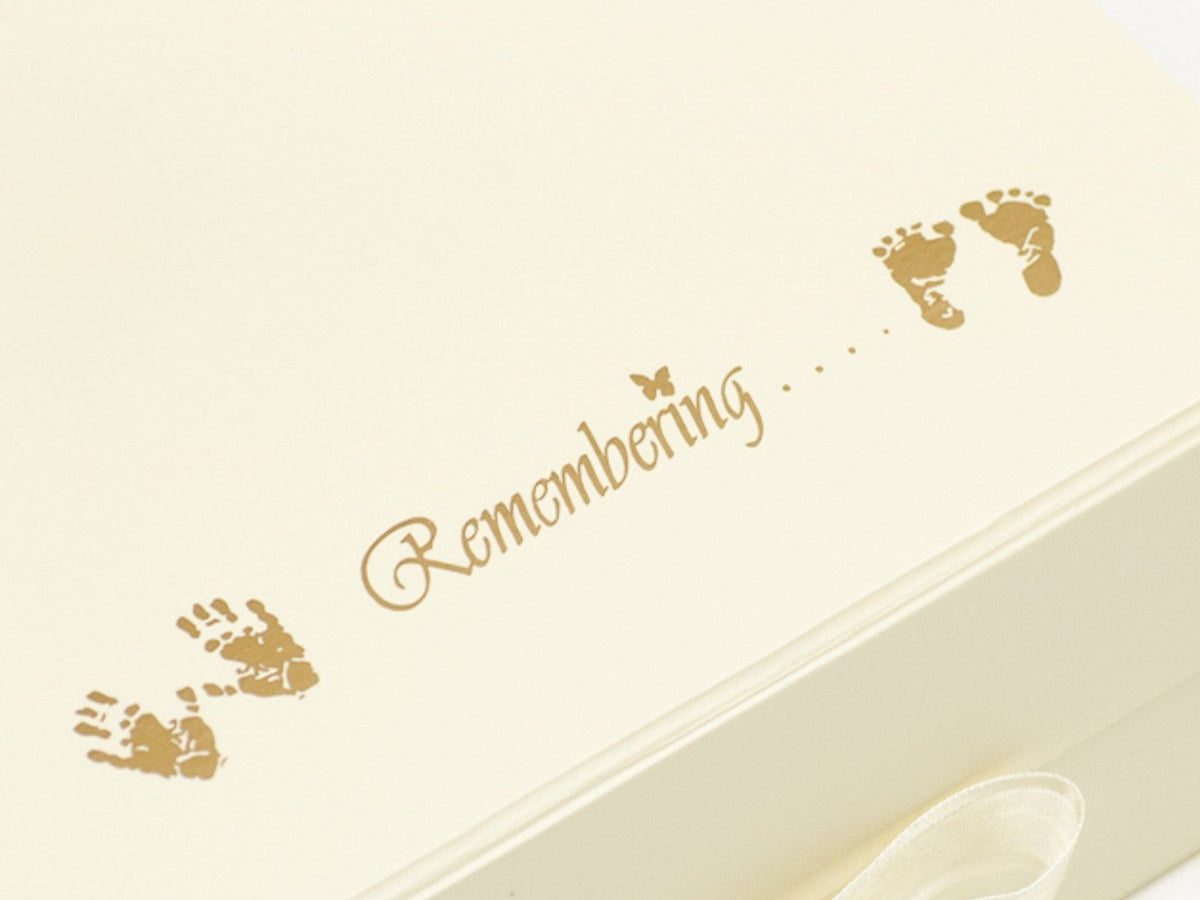 Ivory Gift Box with Custom printed Gold Foil Logo