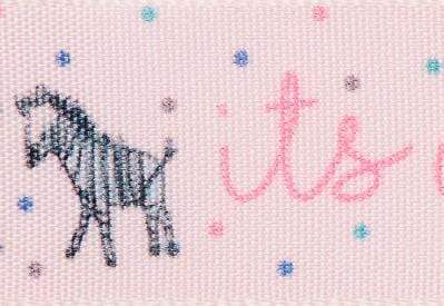 It's A Girl Pink Printed Ribbon