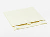 Ivory A5 Shallow Gift Box Supplied Flat with Ribbon Tab