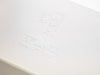 Ivory Luxury Folding Gift Box with custom debossed logo to lid