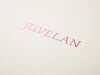 Ivory Small Gift Box with Pink Foil Custom Logo