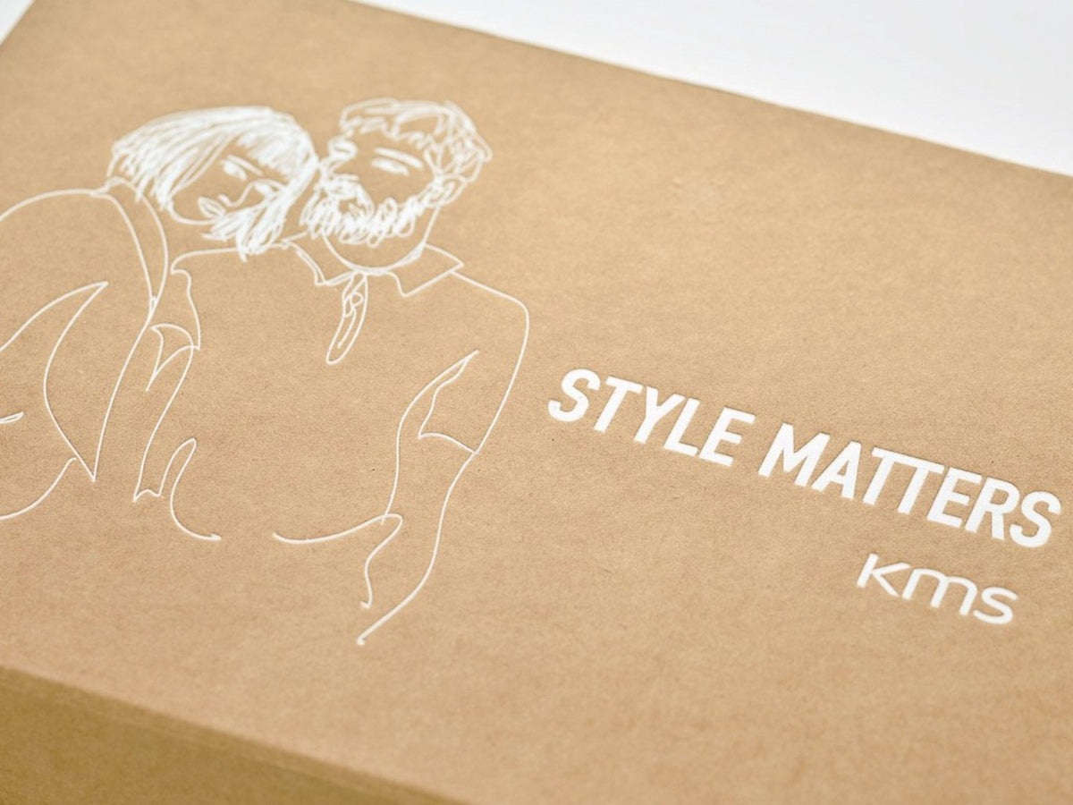 Natural Brown Kraft Foldable Gift Box with Custom White Printed Design