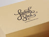 Natural Kraft Gift Box with Custom Printed Black Logo