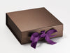 Ultra Violet Ribbon Featured on Bronze Gift Box Colour Combination