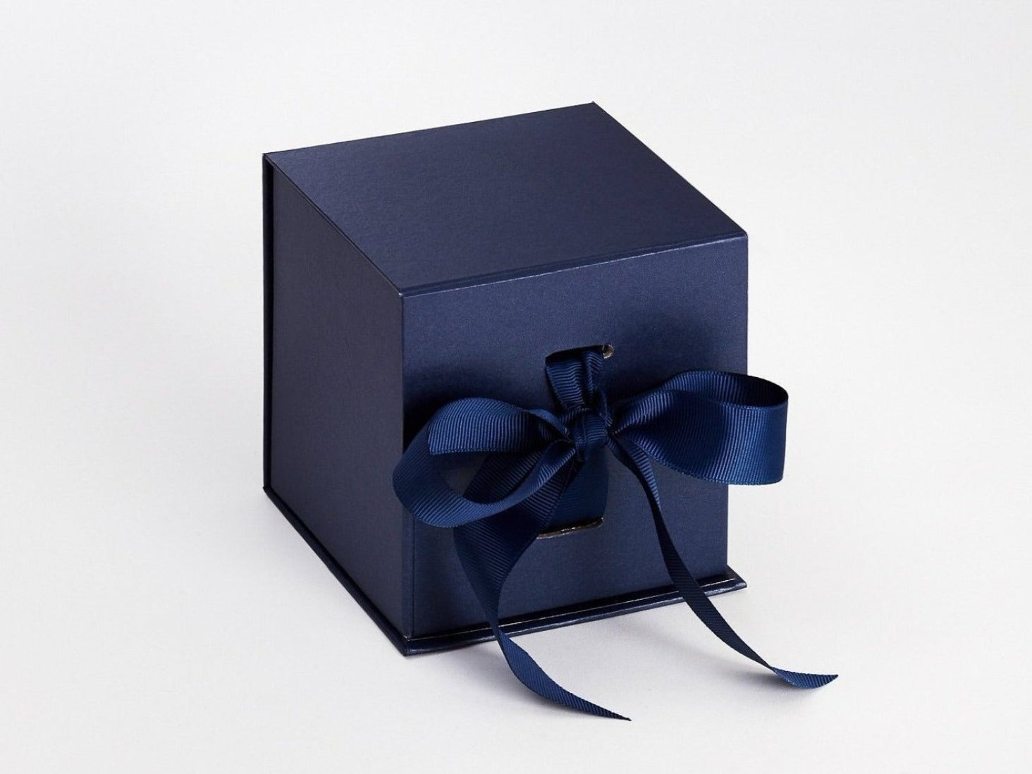 Navy Blue Large Cube Folding Gift Box