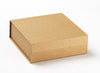 Natural Kraft Large Folding Gift Boxes with Magnetic Closure for Eco-Friendly Product Packaging