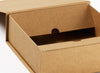 Natural Kraft Large Gift Box Inner Flap Assembly Detail from Foldabox USA