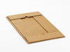 Natural Kraft Large Gift Box Sample Supplied Flat from Foldabox USA