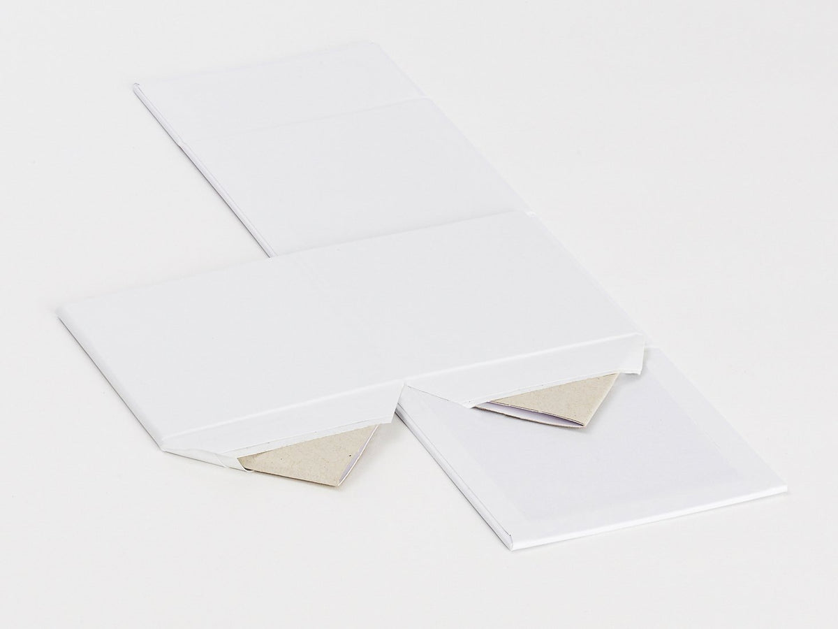White Large Cube Gift Box Sample Supplied Flat without ribbon