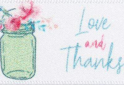 Love and Thanks Gift Box Ribbon