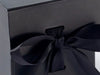 Black small cube with changeable ribbon detail from Foldabox