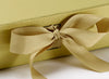Gold Gift Box with Gold Grosgrain Ribbon as supplied