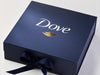 Navy  Blue Gift Box with Custom 2 Colour Foil Logo