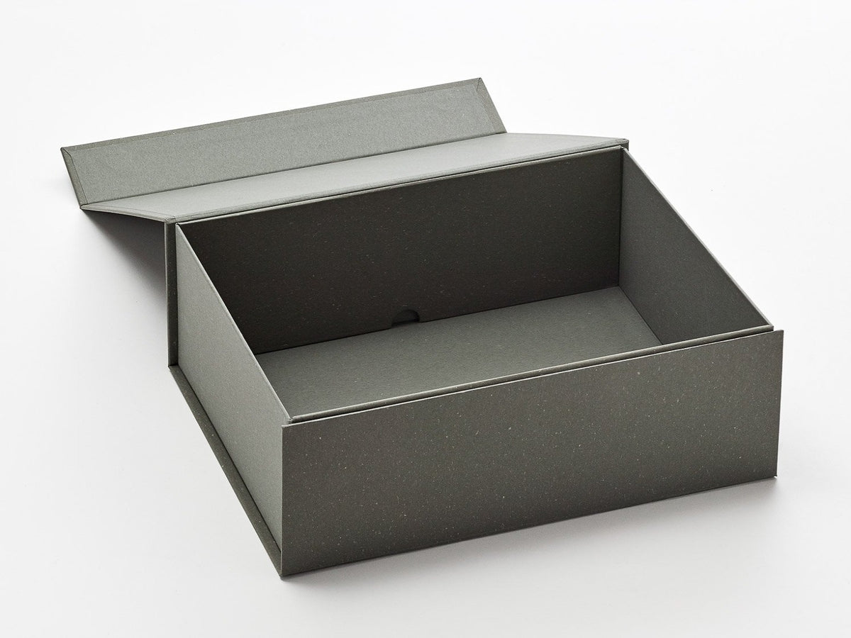 A4 Deep Naked Grey® Gift Box Assembled with Lid Open