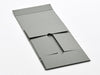 Naked Gray A5 Deep Folding Gift Box Open Flat