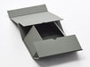 Naked Gray A5 Deep Folding Gift Box Part Assembled with Inner Flaps