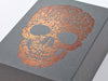 Naked Gray Folding Gift Box with Custom Copper Foil Printed Design