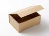 Natural Brown Kraft Gift Box Magnetic front flap closure from Foldabox USA