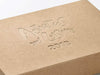 Natural Kraft Folding Gift Box with Custom Debossed Logo