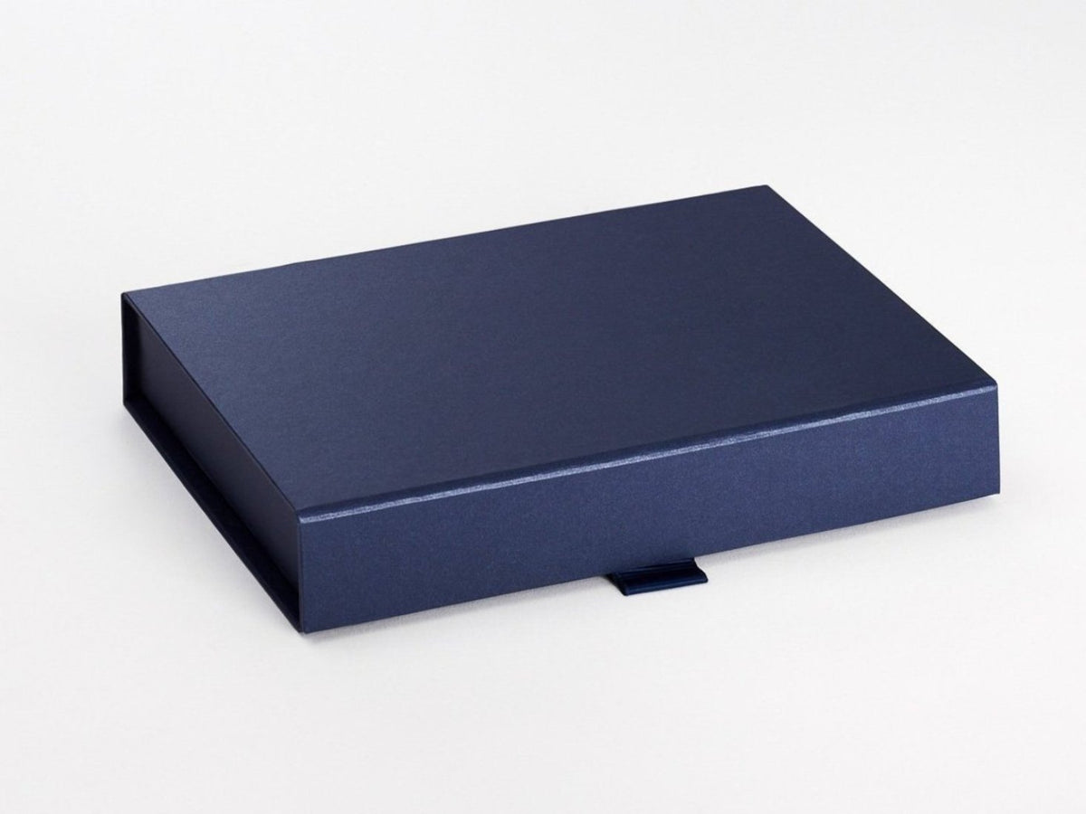Navy Blue A5 Shallow Folding Gift Box