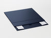 Navy Blue Gift Box supplied Flat with Ribbon Tab Loop