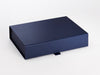 A4 Shallow Navy Blue Folding Gift Box with Pearl Lustre finish