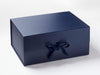 Navy Blue A3 Deep Gift Boxes supplied with  Ribbon