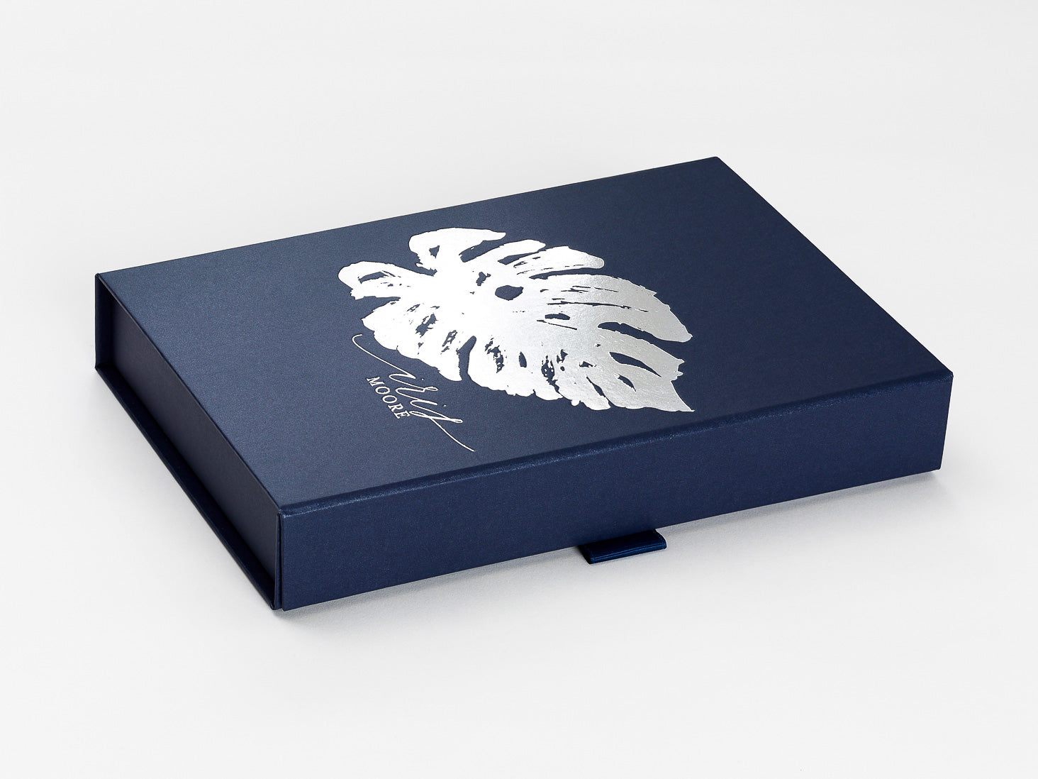 Navy A5 Shallow Gift Boxes for PR & Corporate Packaging | Foldabox
