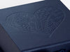 Navy Blue Folding Gift Box with custom debossed logo