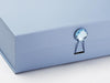 Pale Blue Gift Box Featuring Aquamarine Decorative Closure