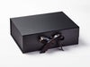 Festive Pheasant Ribbon Featured on Black Gift Box