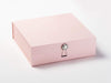 Pale Pink Gift Box with Pearl and Diamond Flower Gemstone Closure