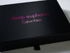 Black Folding Gift Box with Pink Foil Custom Printed Calvin Klein Logo