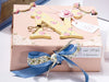 Pale Pink Medium Pink Gift Box Hand Decorated by Quaint Hearted