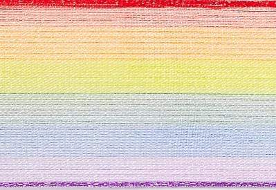 Rainbow Stripe Organza Sheer Ribbon