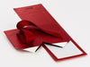 Red Large Cube Folding Gift Box Supplied Flat