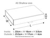 Rose Gold A5 Shallow Gift Box Assembled Size in Centimeters