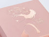 Rose Gold Gift Box with Custom Rose Gold Foil Printed Design
