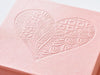 Rose Gold Gift Box with Debossed Heart Design