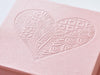 Rose Gold folding gift box with custom debossed heart logo
