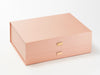 Example of Sample Rose Copper Slot Decal Labels Featured on Rose Gold Gift Box