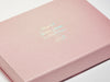 Rose Gold Gift Box with  Custom Printed Rainbow Foil Design