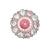 Rose Quartz and Diamond Flower Decorative Gift Box Closure