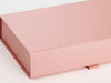 Rose Gold A4 Shallow Gift Box Sample Ribbon Detail